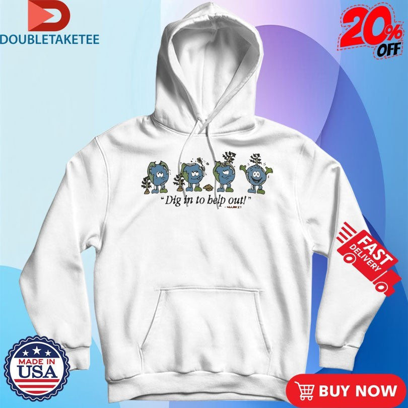 Official George Pickens Dig In To Help Out Shirts Unisex , , , Long Sleeve Tee