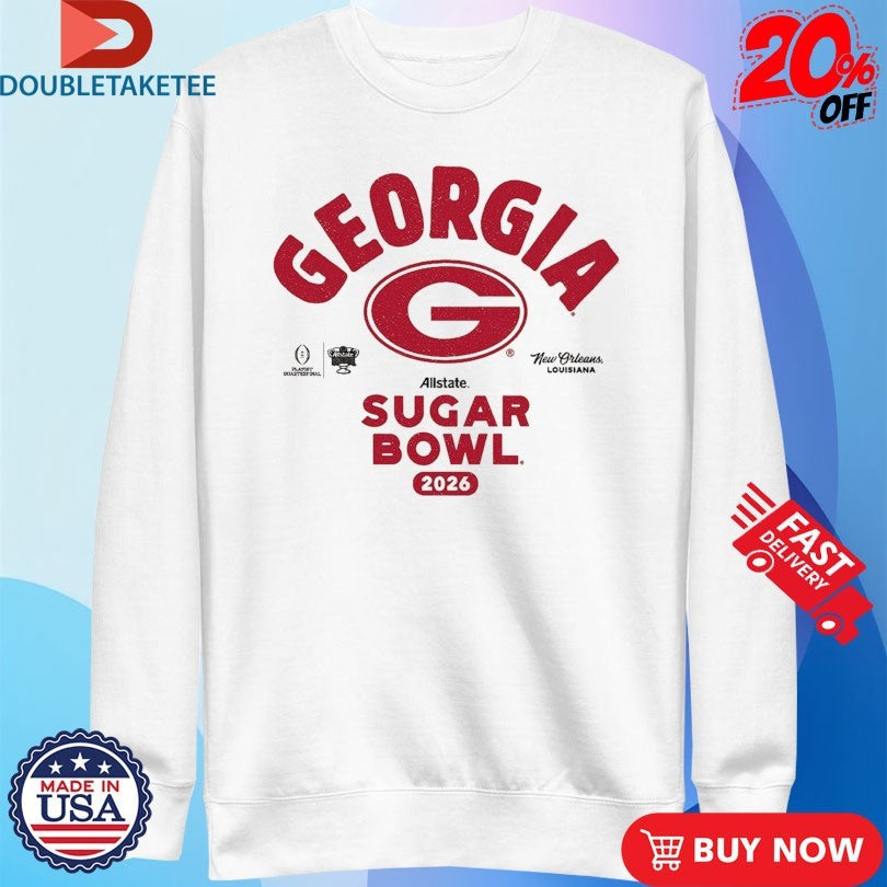 Official Georgia Bulldogs 2026 Allstate Sugar Bowl Bound Shirts Unisex , , , Long Sleeve Tee