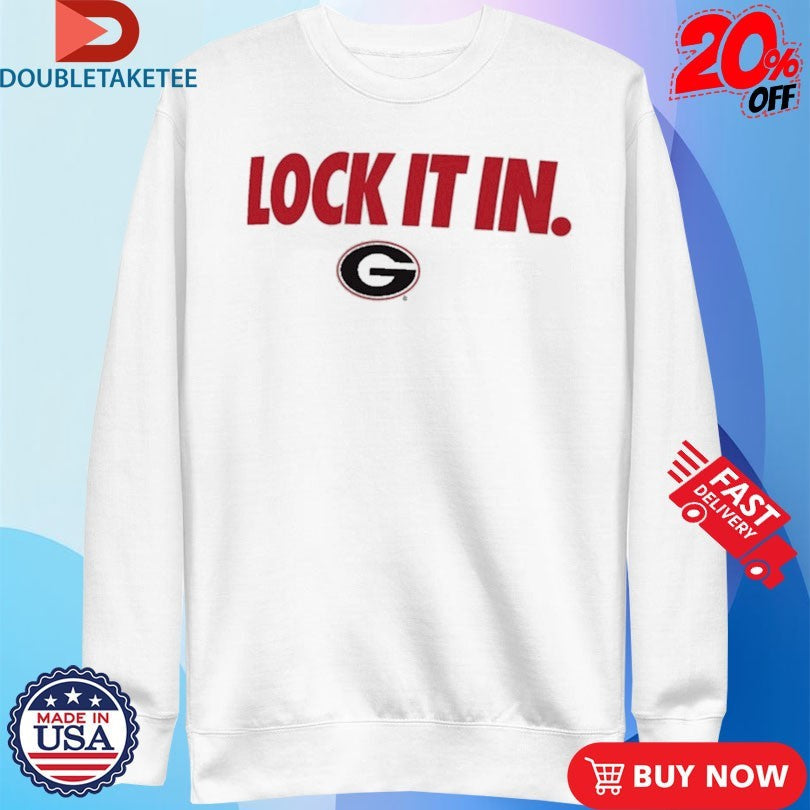 Official Georgia Bulldogs Lock It In Shirts Unisex , , , Long Sleeve Tee