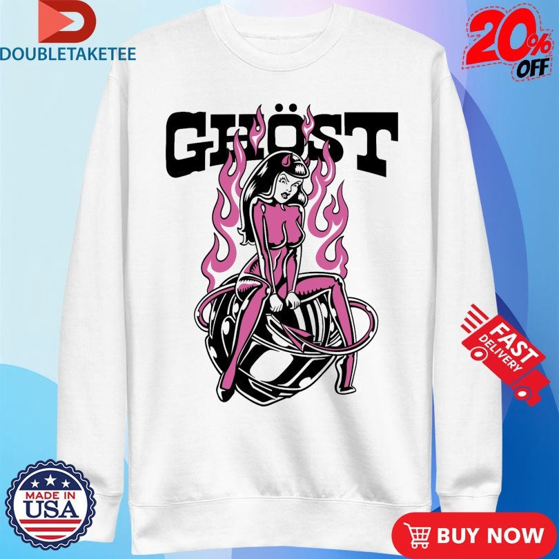 Official Ghost Racing Girl Helmet Shirts Unisex , , , Long Sleeve Tee