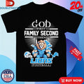 Official God First Family Second Then Detroit Lions Mascot Helmet Shirts Unisex , , , Long Sleeve Tee
