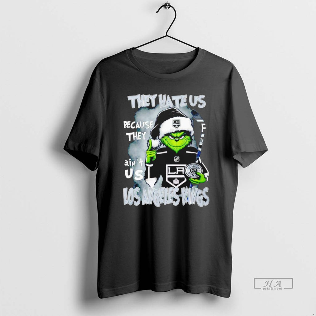 Official Grinch Santa They Hate Us Because They Aint Us Los Angeles Kings