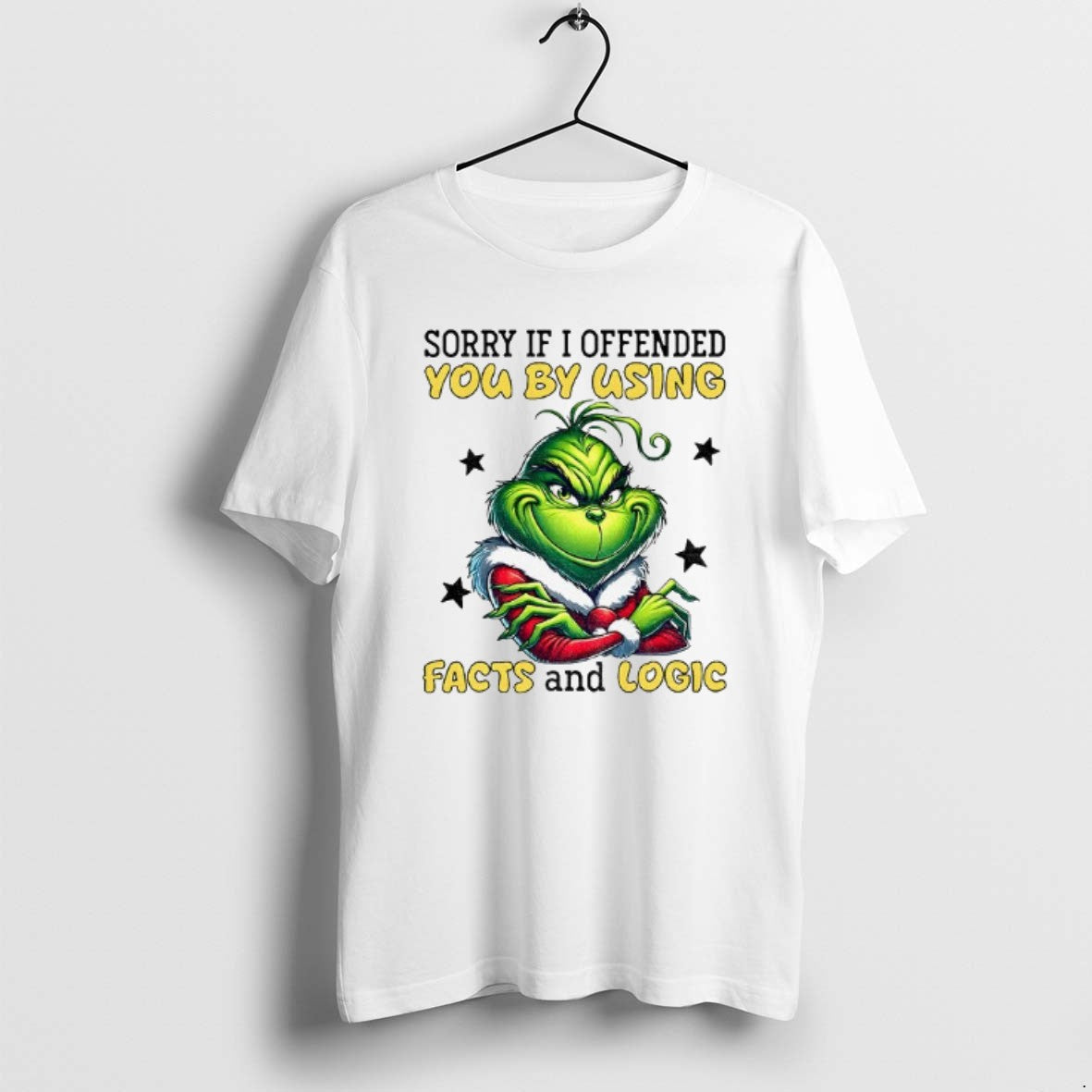 Official Grinch Sorry If I Offended You Using Facts Logic Merry