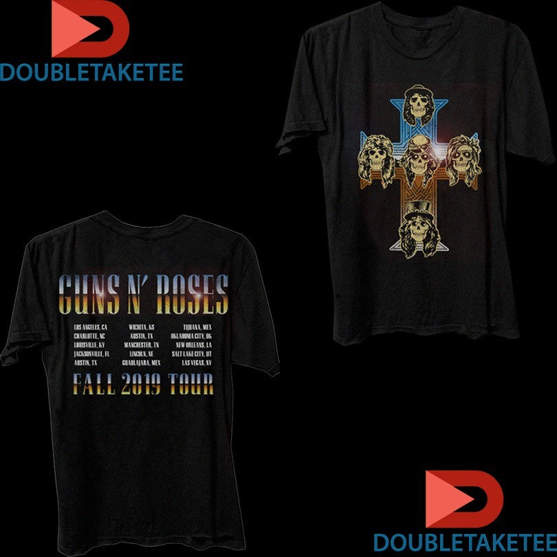 Official Guns N’ Roses Metal Cross Fall Tour 2019 Shirts Unisex , , , Long Sleeve Tee