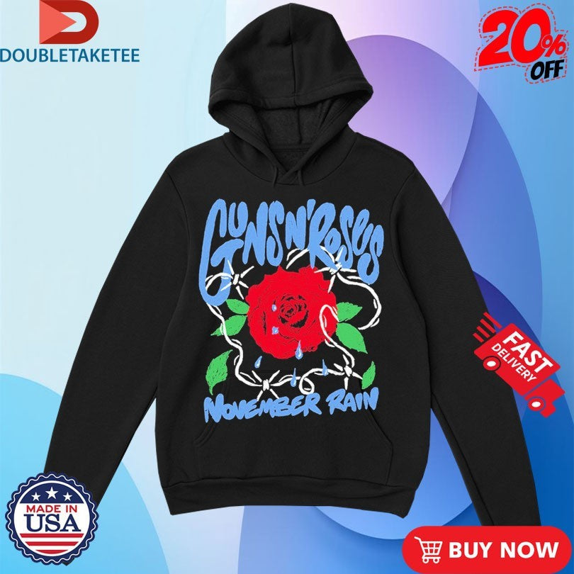 Official Guns N’ Roses November Rain Rose Shirts Unisex , , , Long Sleeve Tee