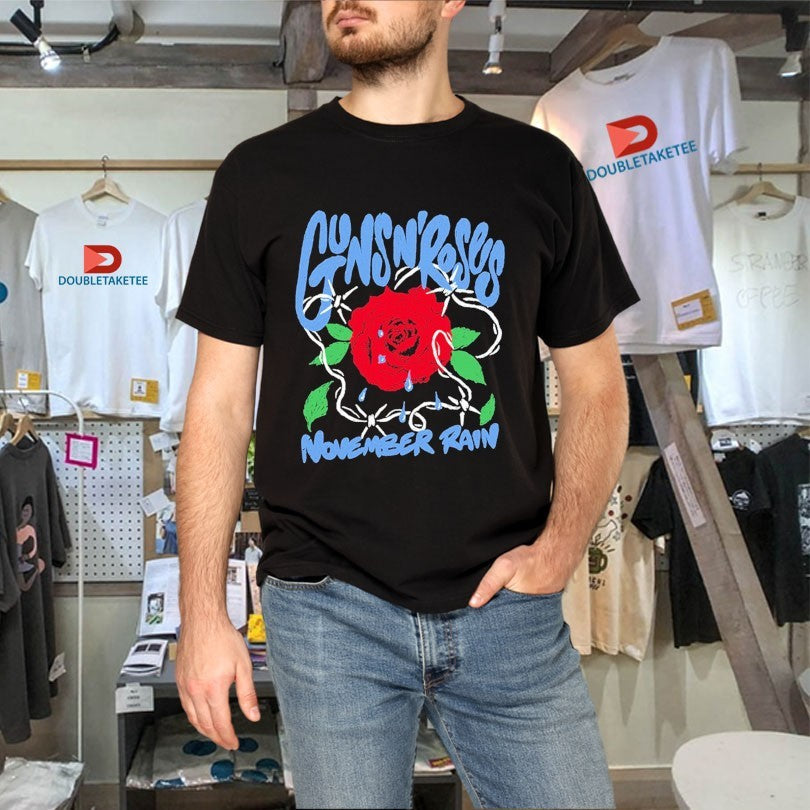 Official Guns N’ Roses November Rain Rose Shirts Unisex , , , Long Sleeve Tee