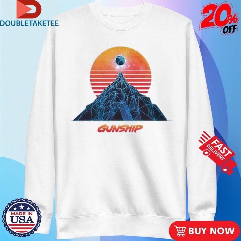 Official Gunship Sun And Mountain Shirts Unisex , , , Long Sleeve Tee