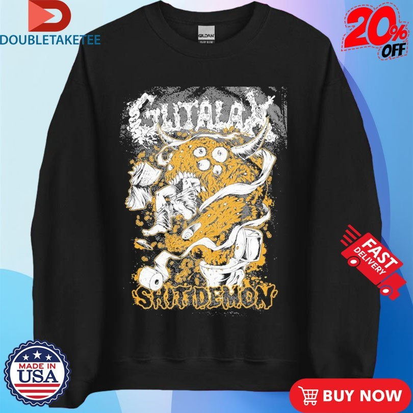Official Gutalax Shit Demon Shirts Unisex , , , Long Sleeve Tee
