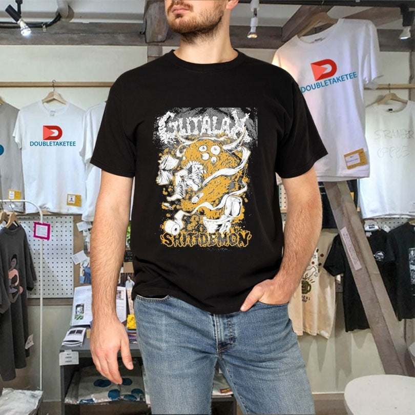 Official Gutalax Shit Demon Shirts Unisex , , , Long Sleeve Tee