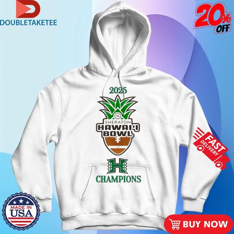Official Hawaii Rainbow Warriors Hawaii Bowl Champions 2025 Shirts Unisex , , , Long Sleeve Tee