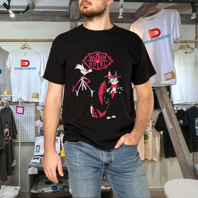 Official Hazbin Hotel Husk Angel Dust Loser Shirts Unisex , , , Long Sleeve Tee