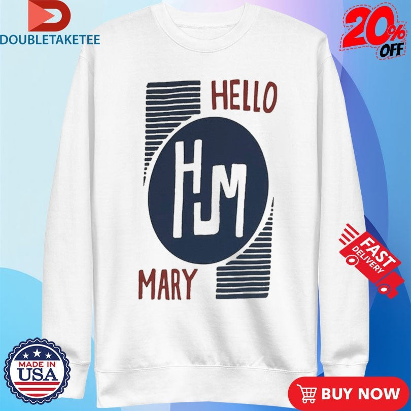 Official Hello Mary Oval Shirts Unisex , , , Long Sleeve Tee