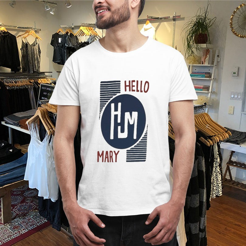Official Hello Mary Oval Shirts Unisex , , , Long Sleeve Tee