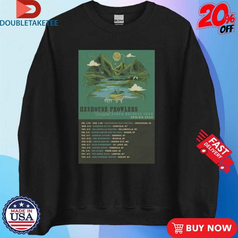 Official Henhouse Prowlers Spring 2026 Tour Dates Shirts Unisex , , , Long Sleeve Tee