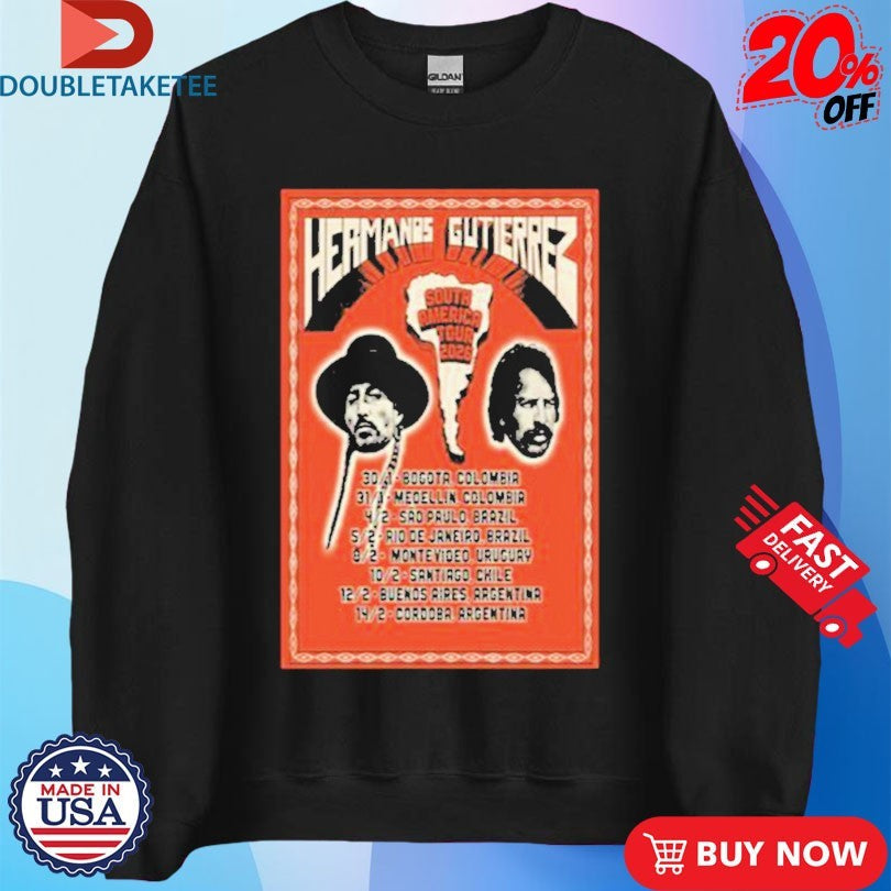 Official Hermanos Gutierrez South America Tour 2026 Shirts Unisex , , , Long Sleeve Tee