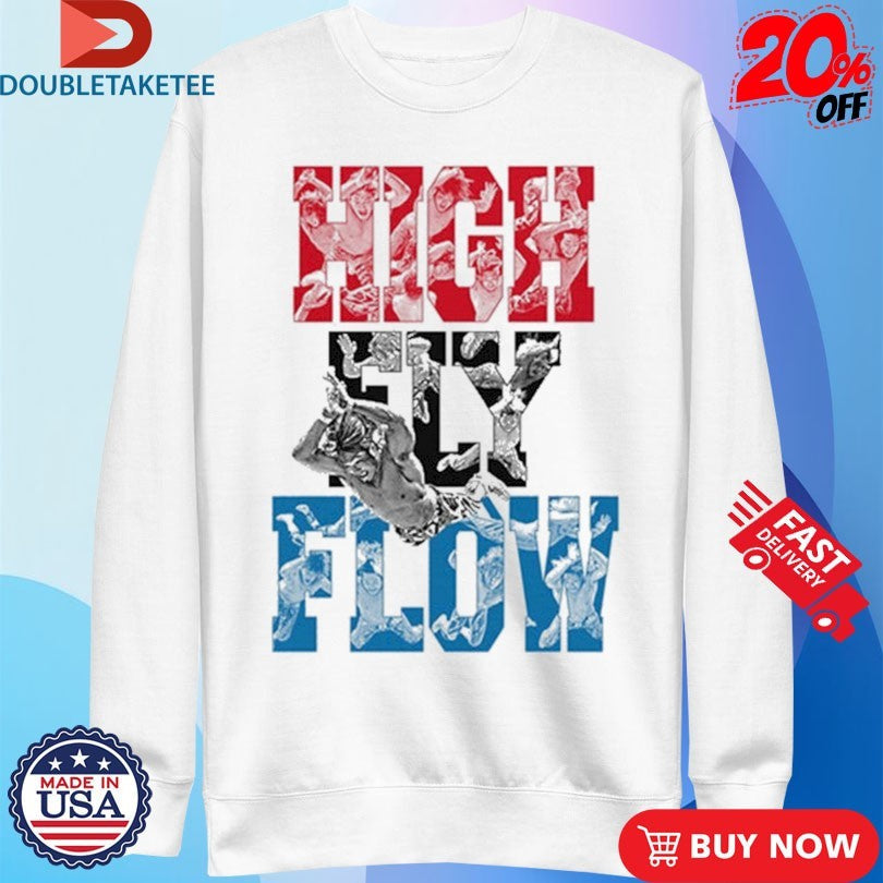 Official Hiroshi Tanahashi High Fly Flow Shirts Unisex , , , Long Sleeve Tee