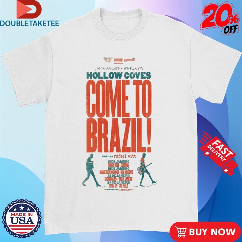 Official Hollow Coves Come To Brazil Fall Tour 2026 Shirts Unisex , , , Long Sleeve Tee