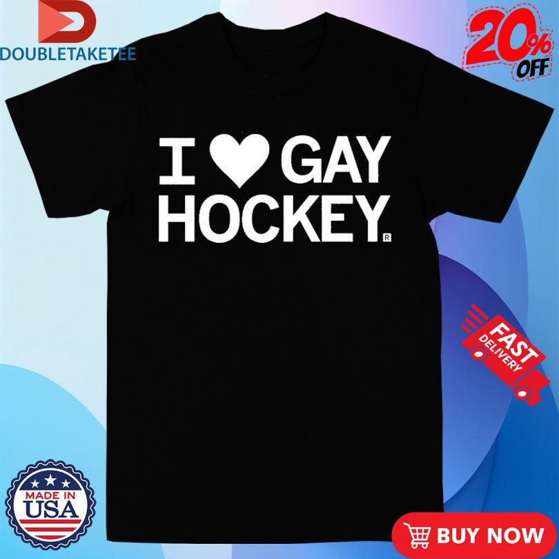Official I Love Gay Hockey Shirts Unisex , , , Long Sleeve Tee