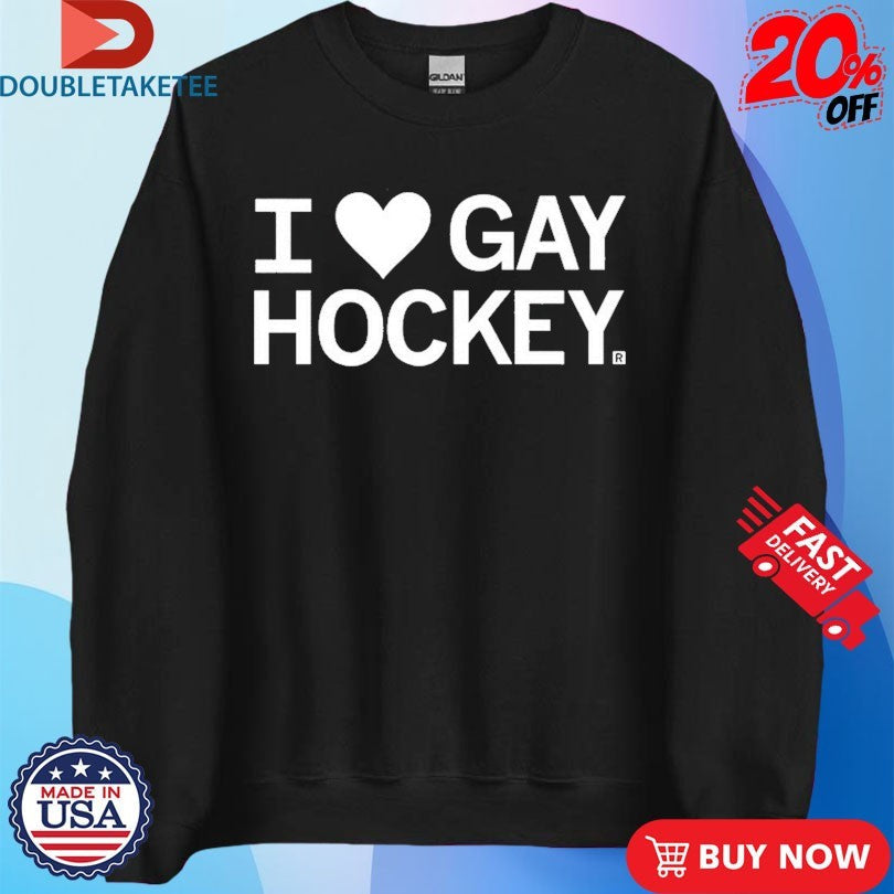 Official I Love Gay Hockey Shirts Unisex , , , Long Sleeve Tee