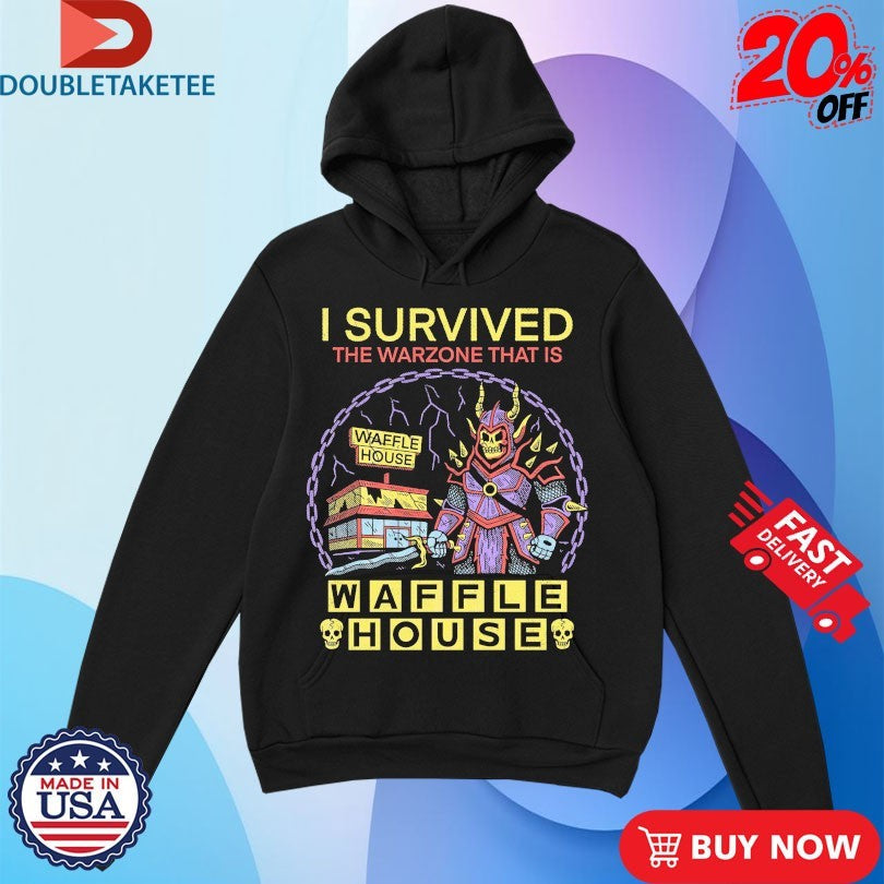 Official I Survived The Warzone That Is Waffle House Warzone Shirts Unisex , , , Long Sleeve Tee