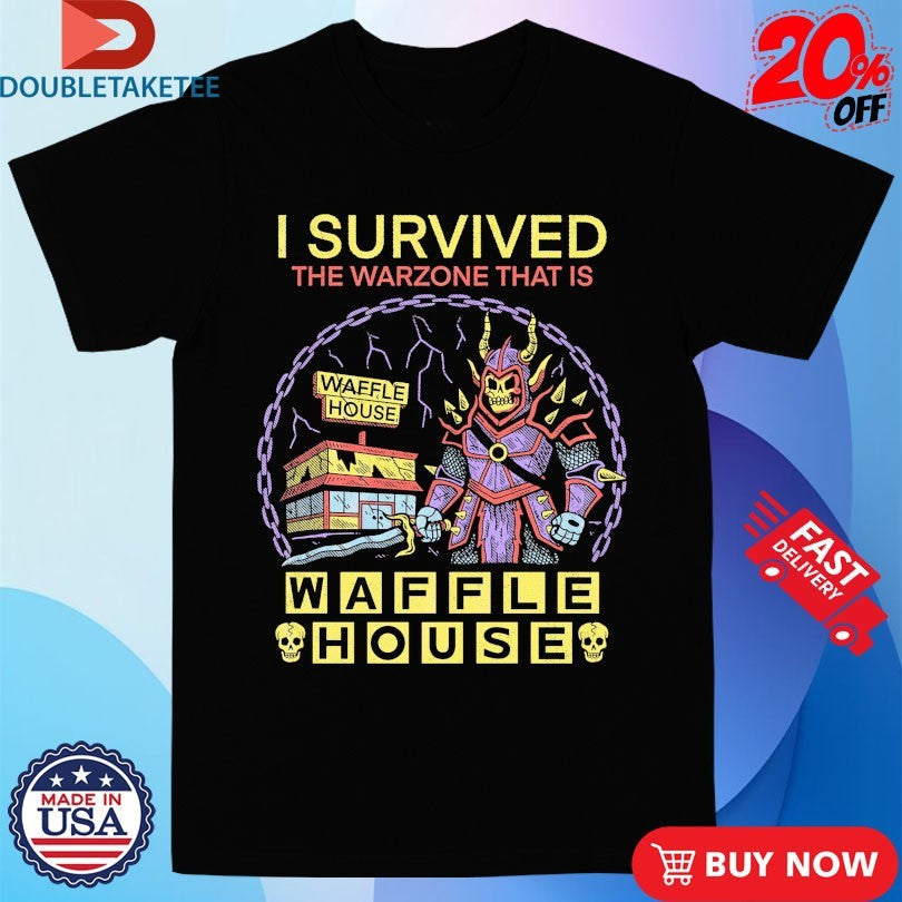Official I Survived The Warzone That Is Waffle House Warzone Shirts Unisex , , , Long Sleeve Tee