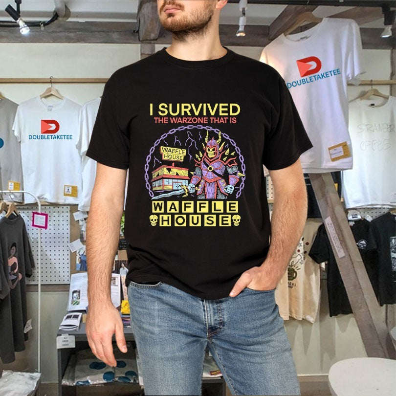 Official I Survived The Warzone That Is Waffle House Warzone Shirts Unisex , , , Long Sleeve Tee