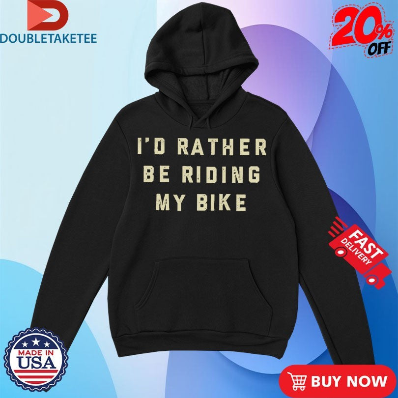 Official I’d Rather Be Riding My Bike Shirts Unisex , , , Long Sleeve Tee