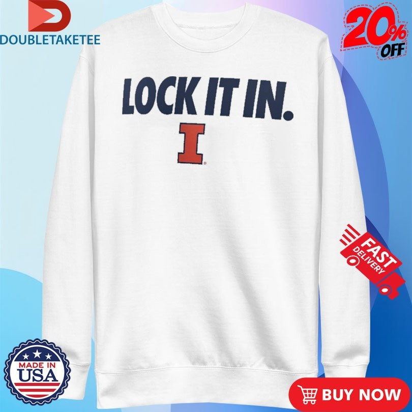 Official Illinois Fighting Illini Lock It In Shirts Unisex , , , Long Sleeve Tee
