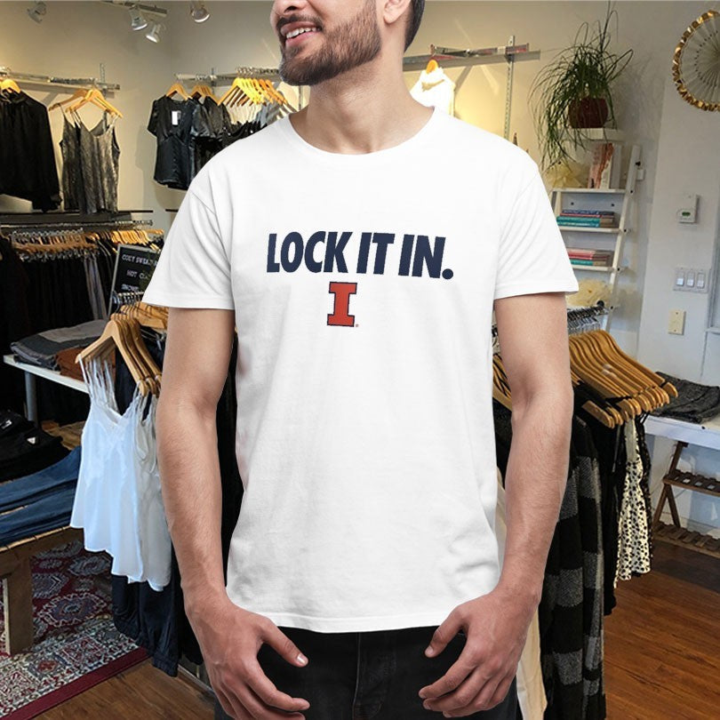 Official Illinois Fighting Illini Lock It In Shirts Unisex , , , Long Sleeve Tee