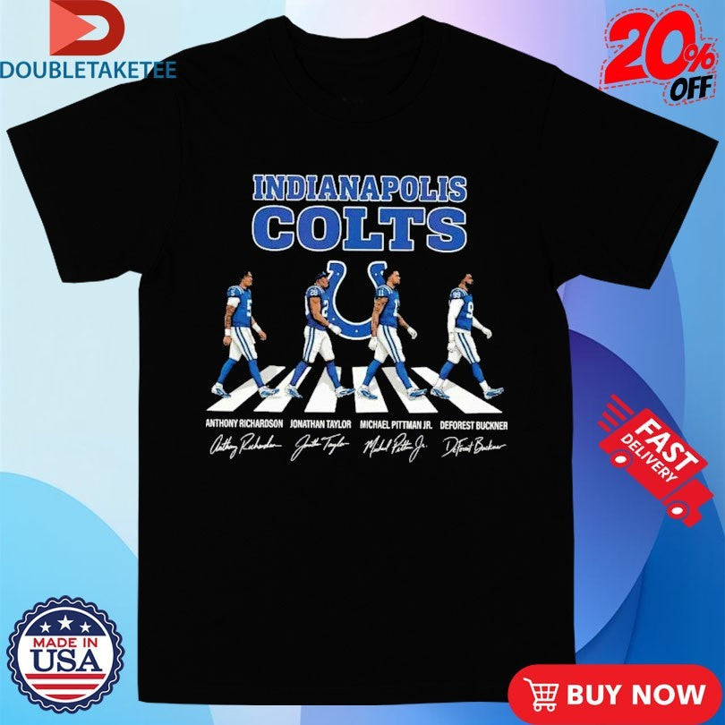 Official Indianapolis Colts Anthony Richardson Jonathan Taylor And Michael Pittman Jr DeForest Abbey Road Shirts