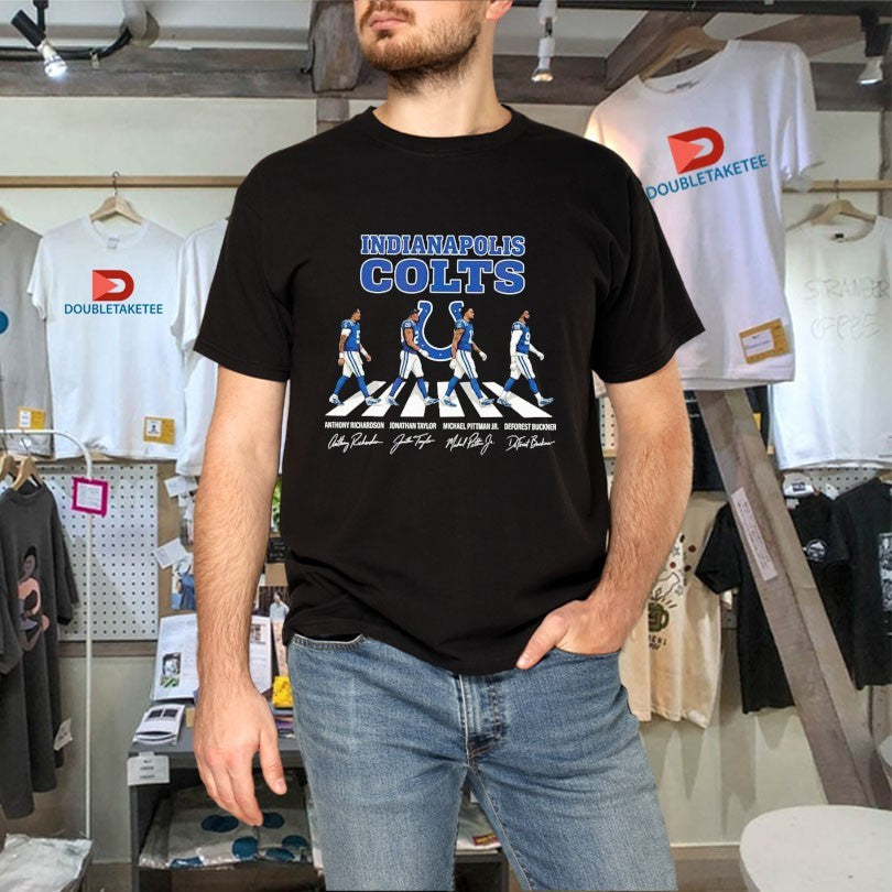 Official Indianapolis Colts Anthony Richardson Jonathan Taylor And Michael Pittman Jr DeForest Abbey Road Shirts