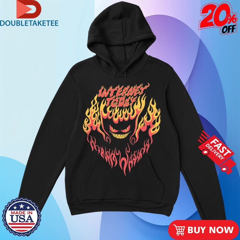 Official Internet Today Devil Boy Flames Shirts Unisex , , , Long Sleeve Tee
