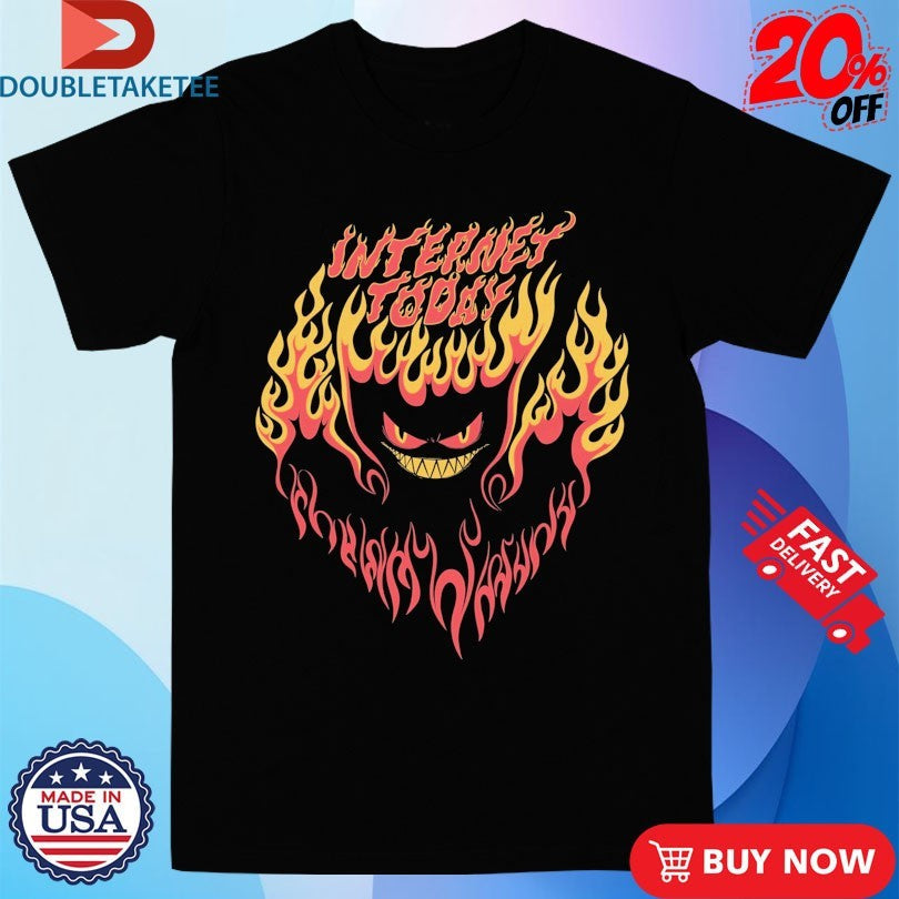 Official Internet Today Devil Boy Flames Shirts Unisex , , , Long Sleeve Tee
