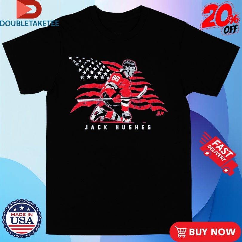 Official Jack Hughes Stars And Stripes Superstar Pose Olympic Shirts Unisex , , , Long Sleeve Tee