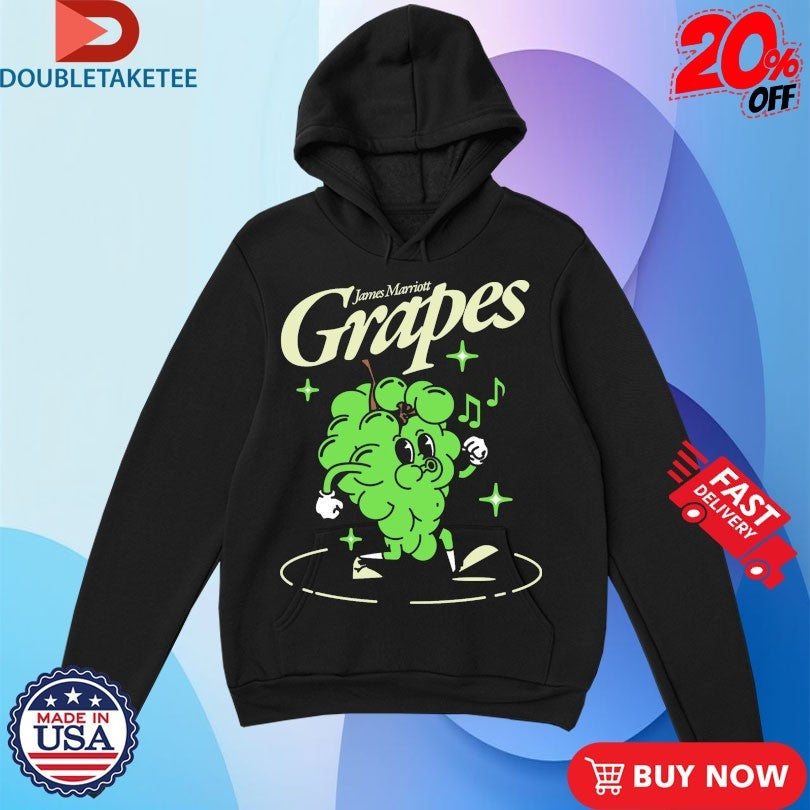 Official James Marriott Grapes Shirts Unisex , , , Long Sleeve Tee