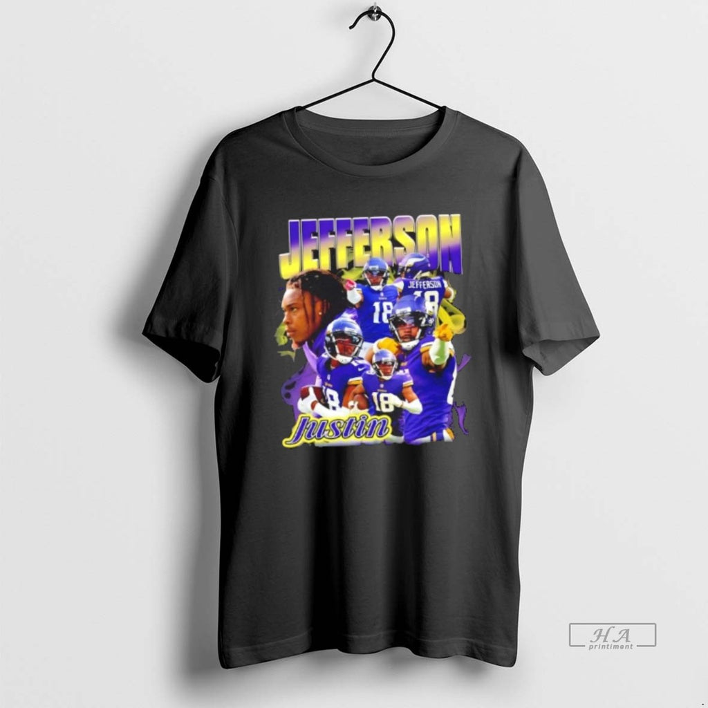 Official Jefferson Justin Minnesota Vikings Football Signature Graphic