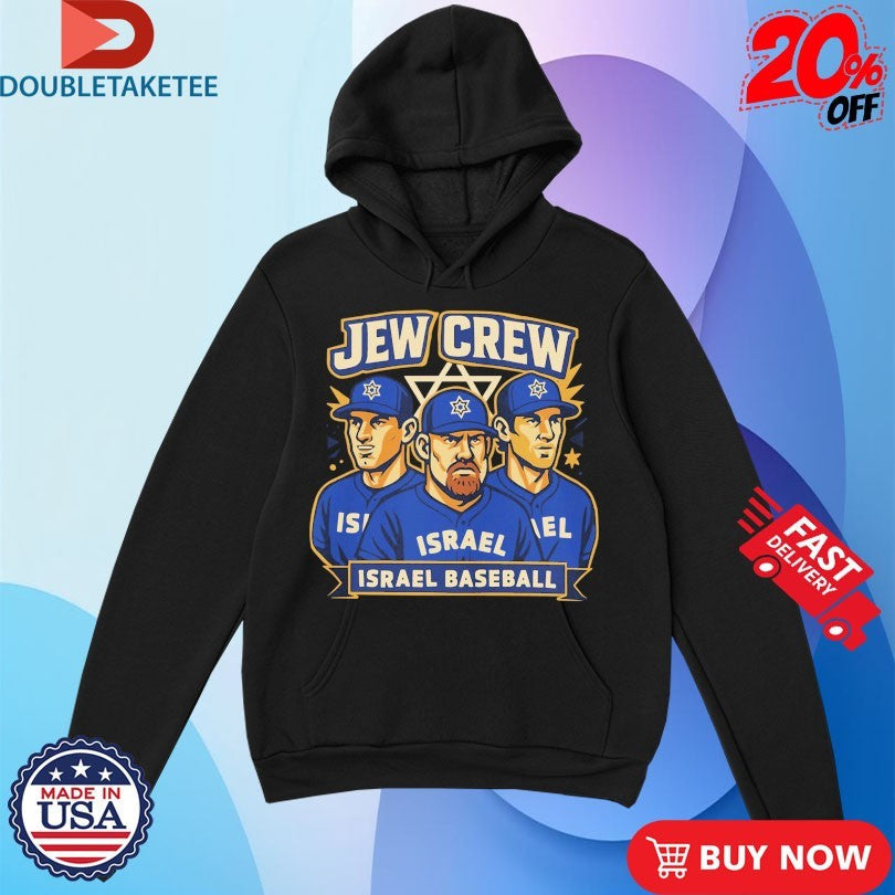 Official Jew Crew Israel Baseball Plaeyers Shirts Unisex , , , Long Sleeve Tee