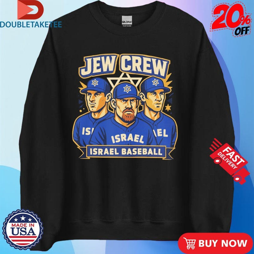 Official Jew Crew Israel Baseball Plaeyers Shirts Unisex , , , Long Sleeve Tee