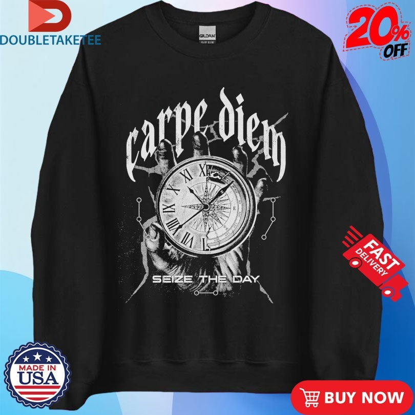 Official Joe Bartolozzi Carpe Diem Seize The Day Clock Shirts Unisex , , , Long Sleeve Tee