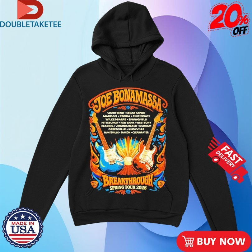 Official Joe Bonamassa 2026 U.S. Spring Tour Guitars Shirts Unisex , , , Long Sleeve Tee