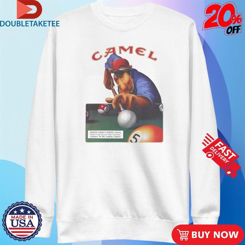 Official Joe Camel 75th Birthday Billiards Cigarettes Shirts Unisex , , , Long Sleeve Tee