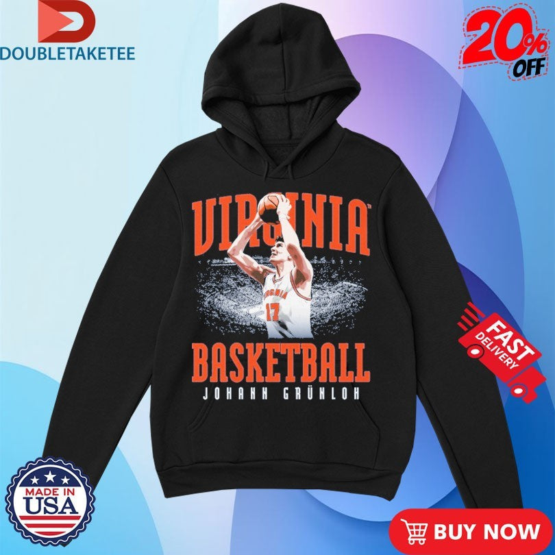 Official Johann Grünloh Virginia Cavaliers Basketball Player Shirts Unisex , , , Long Sleeve Tee