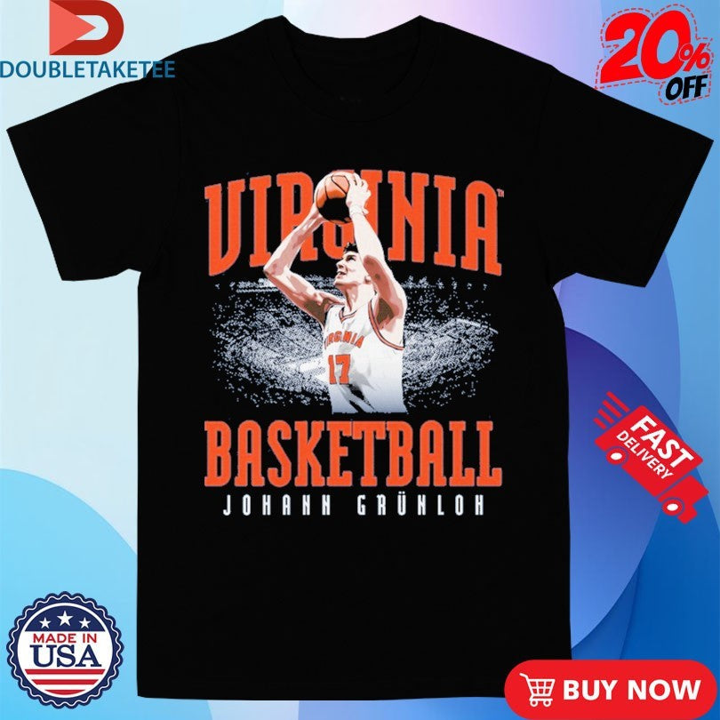 Official Johann Grünloh Virginia Cavaliers Basketball Player Shirts Unisex , , , Long Sleeve Tee