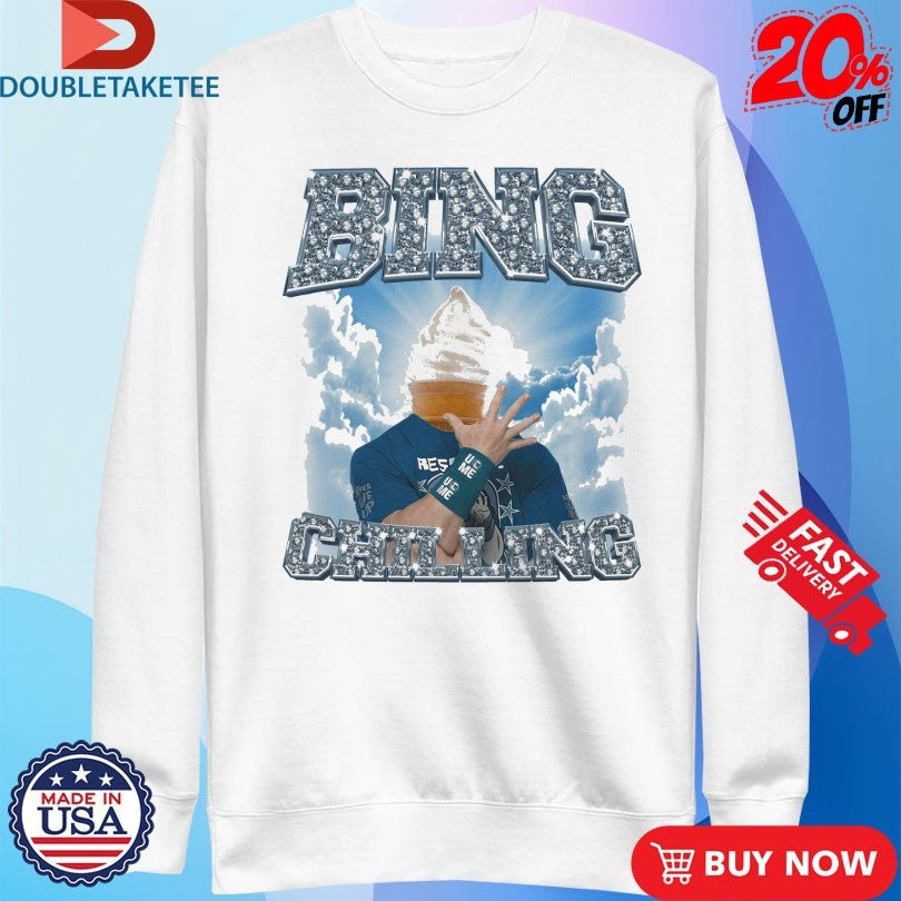 Official John Cena Bing Chilling UCME Shirts Unisex , , , Long Sleeve Tee