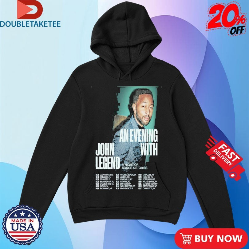 Official John Legend Fall Tour 2026 Dates Shirts Unisex , , , Long Sleeve Tee