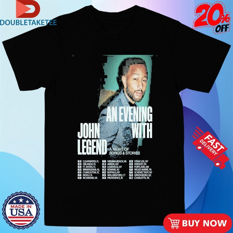 Official John Legend Fall Tour 2026 Dates Shirts Unisex , , , Long Sleeve Tee