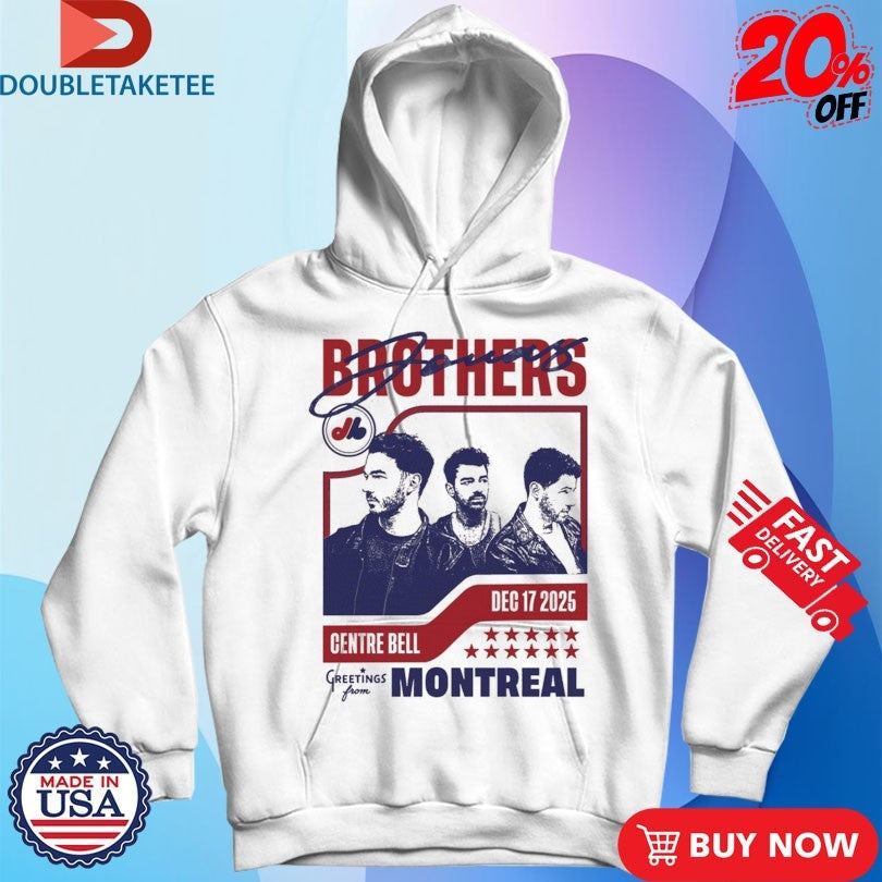 Official Jonas Brothers Greetings From Your Hometown Montreal QC 2025 Shirts Unisex , , , Long Sleeve Tee