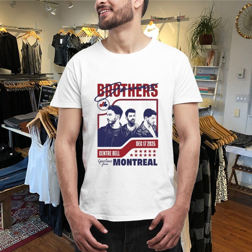 Official Jonas Brothers Greetings From Your Hometown Montreal QC 2025 Shirts Unisex , , , Long Sleeve Tee