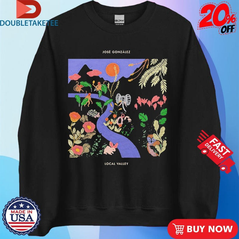 Official Jose Gonzalez Local Valley Album Shirts Unisex , , , Long Sleeve Tee