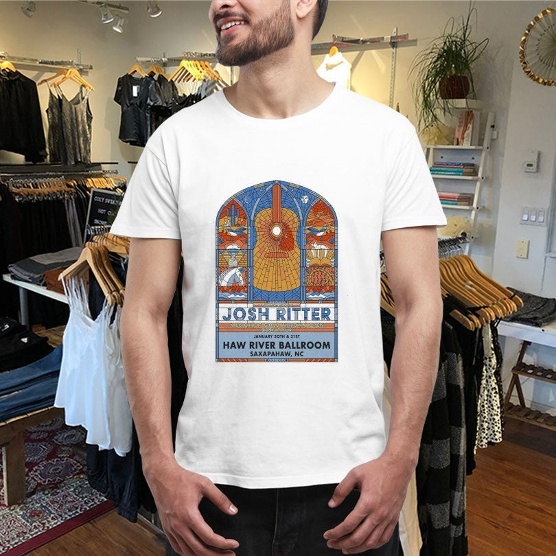 Official Josh Ritter How River Ballroom Jan 30-31 2026 Saxapahaw Unisex , , , Long Sleeve Tee